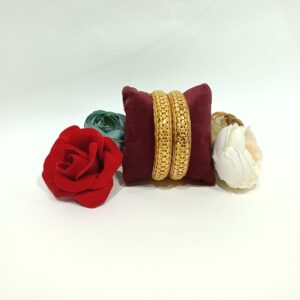 Gold CNC Bangles (J2HE5P)